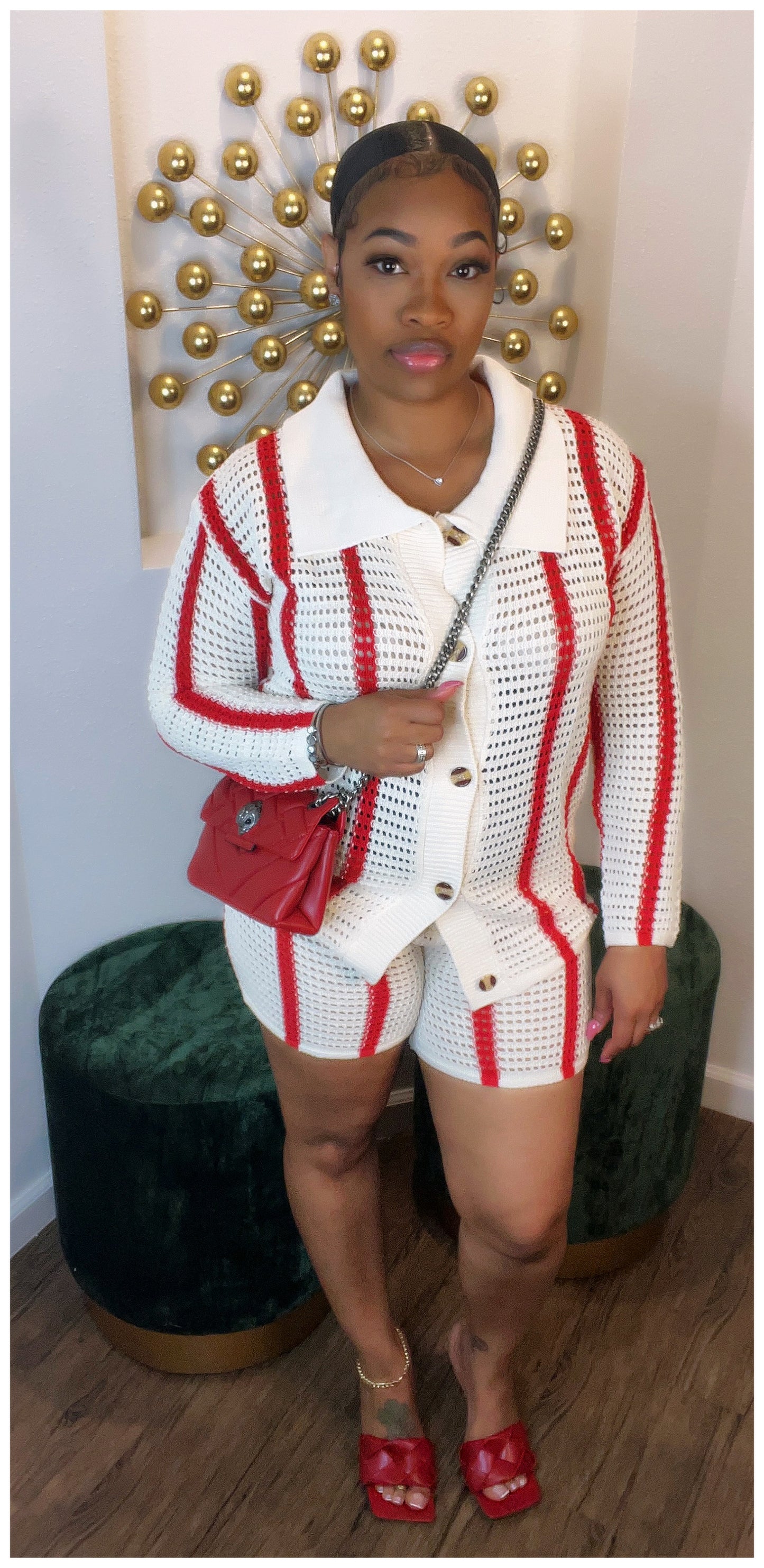 Peppermint Knitted Set